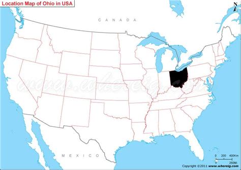 Where Is Ohio State Where Is Ohio Located In The Us Map