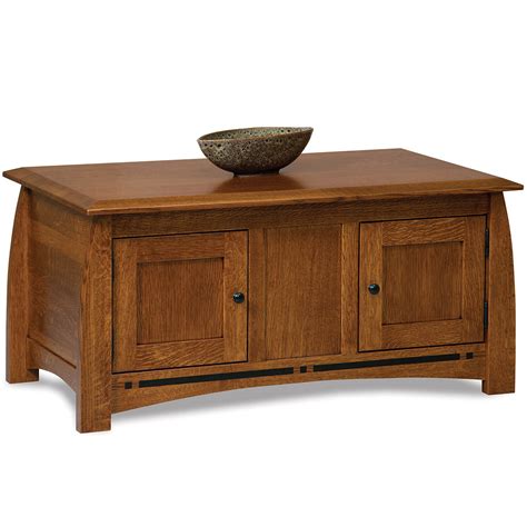 Boulder Creek Amish Coffee Table Cabinet Amish Table Cabinfield