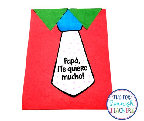 31 mayo, 20107 julio, 2020. Tarjetita para "El Día del Padre" - FunForSpanishTeachers