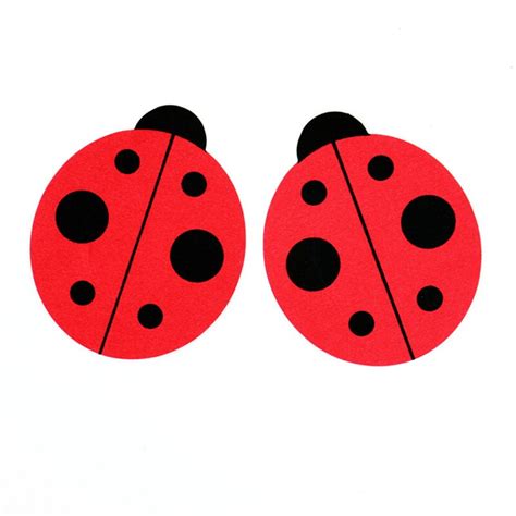 new cute ladybug disposable nipples anti lighting invisible breathable cloth chest stickers