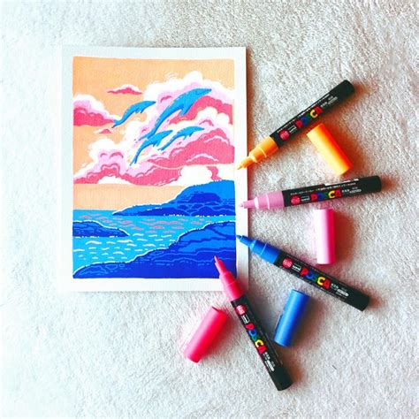 Things By Diana On Instagram “wanted To Do Some More Posca Landscapes