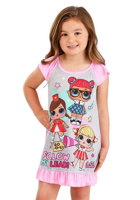 Lol Surprise Girls Lol Surprise Pajama Nightgown Little Girl