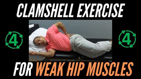 How To Do The Clamshell Exercise For Weak Hip Muscles Properly Youtube