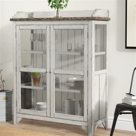 Laurel Foundry Modern Farmhouse Fredericksburg Console Curio Cabinet