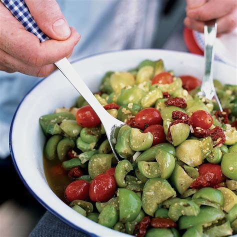 Tangy Tomatillo Salad With Sun Dried Tomatoes Recipe Daniel Orr