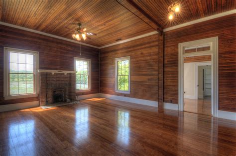 5th wall designs, llc custom builds specialty wood ceilings and wall systems for both commercial and residential locations all throughout the world. Interior Living Room with Wood Paneling - T & G Flooring