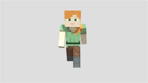 Minecraft Alex Character Animated Download Free 3d Model By Nythr