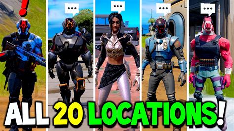 Fortnite All 20 Bosses Npcs And Exotics Weapons In Fortnite Chapter 3