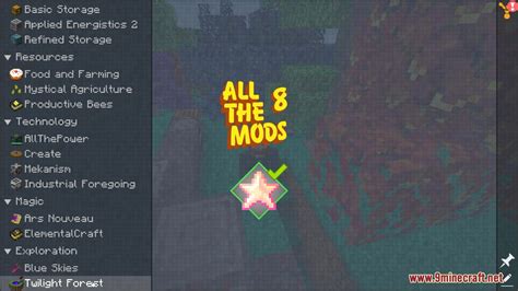 All The Mods 8 Modpack 1192 Colorful Magic World 9minecraftnet