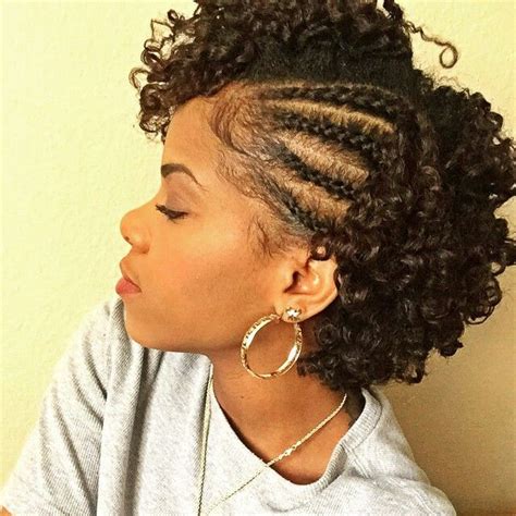 Side Braids With Curly Q Twist Outs Naturalstyle