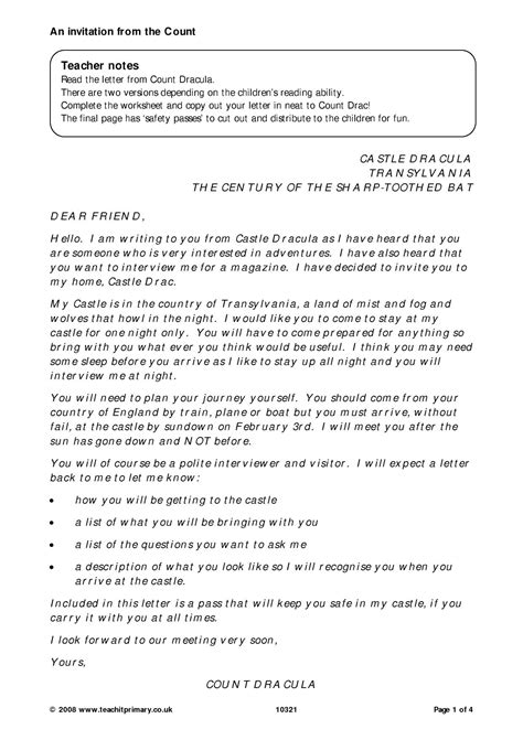 Formal letter format in english: EYFS | KS1 | KS2 | Letter writing | Teachit Primary