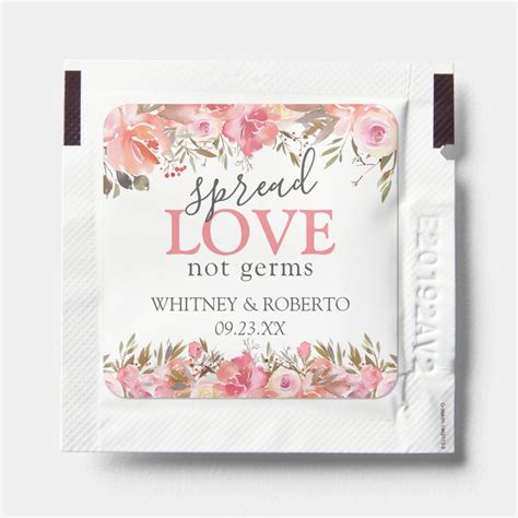 Editable Pink Floral Wedding 10 Packets Gender Unisex Pink Wedding