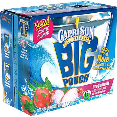 Capri Sun Big Pouch Flavored Fruit Drink Dragonfruit Beverages