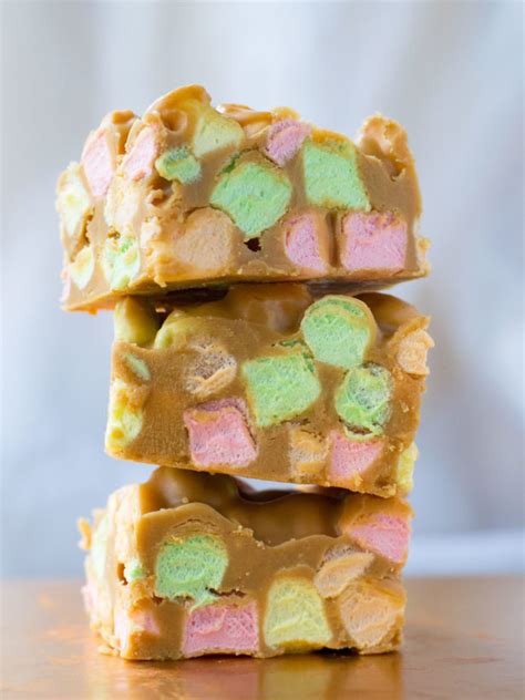 no bake peanut butter marshmallow squares