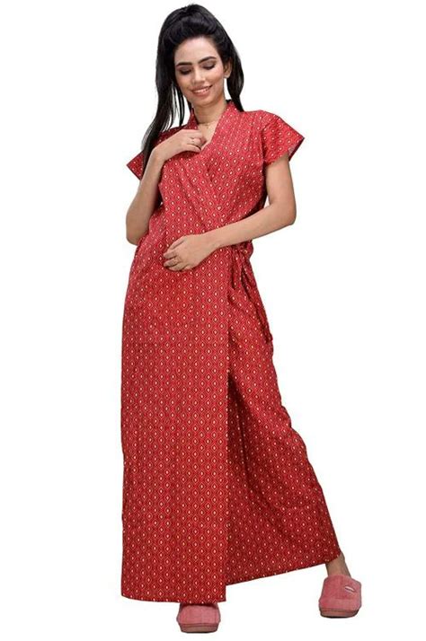 Buy Clymaa Women Cotton Nightgown L Online At Best Prices In India Jiomart