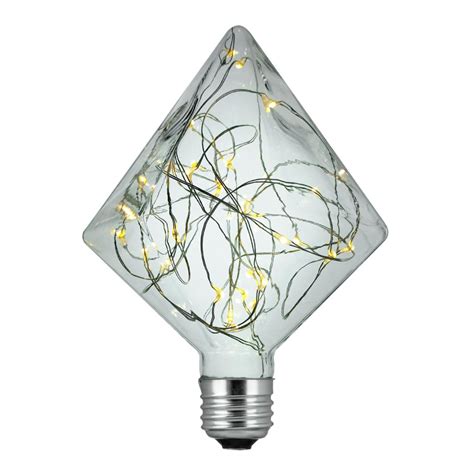 3pk Sunlite Led Diamond Warm White 15w Decorative Light Bulb E26
