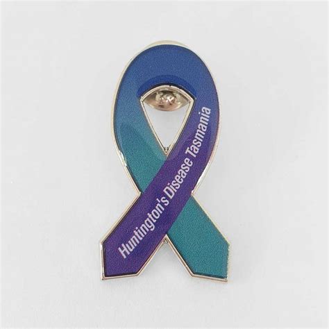 Awareness Ribbon Lapel Pin Huntingtons Disease Association Tasmania