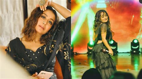 Glorious Look Of Neha Kakkar In Black Dresses Pictures Here