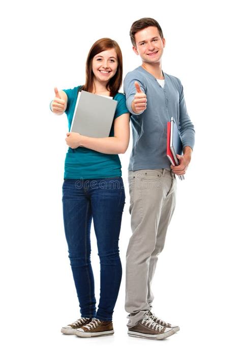 Students Showing Thumbs Up Stock Image Image Of Friends 34935233