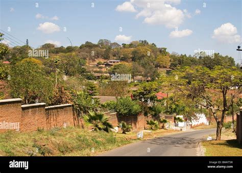 Africa Malawi Blantyre Neighborhood Scene In City Stock Photo Alamy