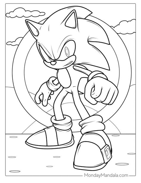 Sonic Coloring Book Pages