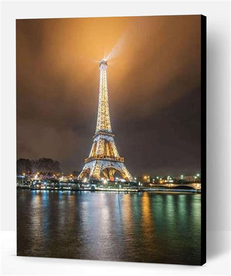 Eiffel Tower Night Paris Cities Paint By Numbers Paint By Numbers Pro