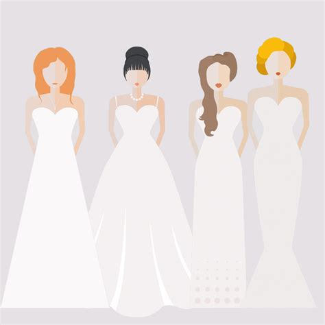 Die eigene figur spielt bei der wahl des brautkleides eine wichtige rolle. Hochzeitskleid Formen - Friseur