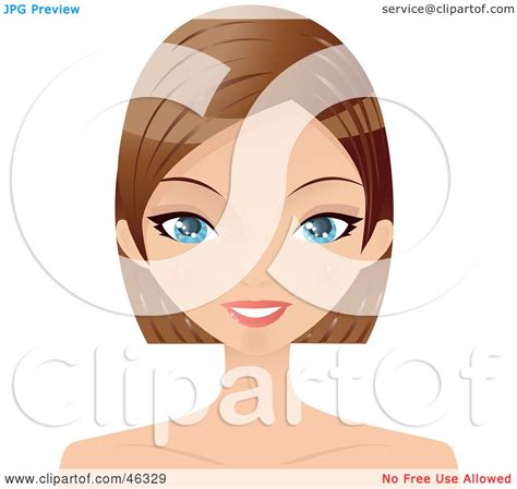 Royalty Free Rf Clipart Illustration Of A Pretty Woman With Her Hair