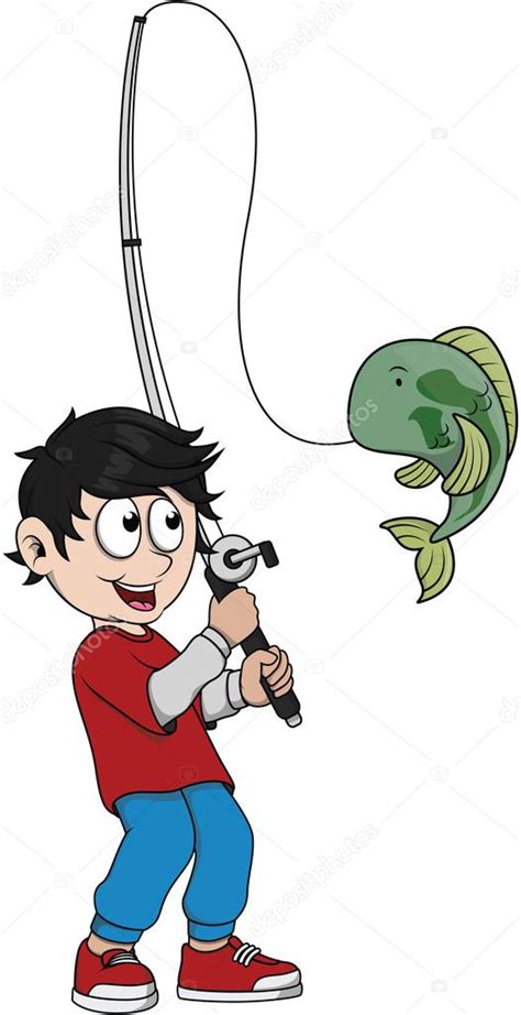Boy Fishing Cartoon Stock Illustration By ©indomercy2012 99153778