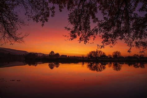 River Sunset Photograph By Lynn Hopwood Fine Art America