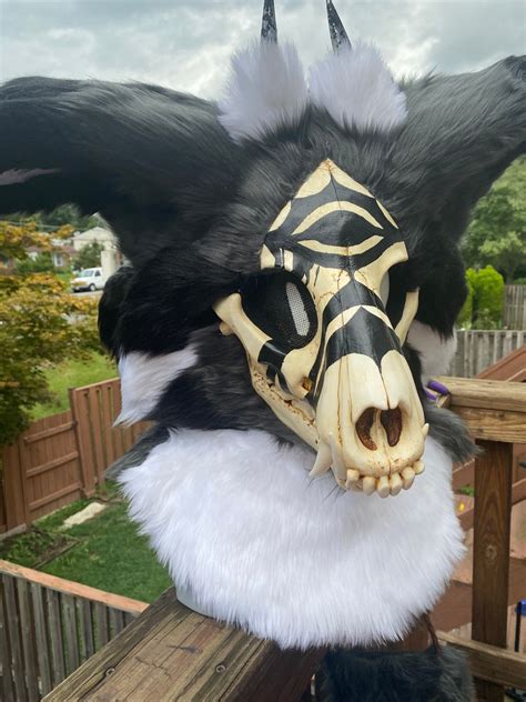 Skulldog Jester Premade Fursuit Etsy Canada