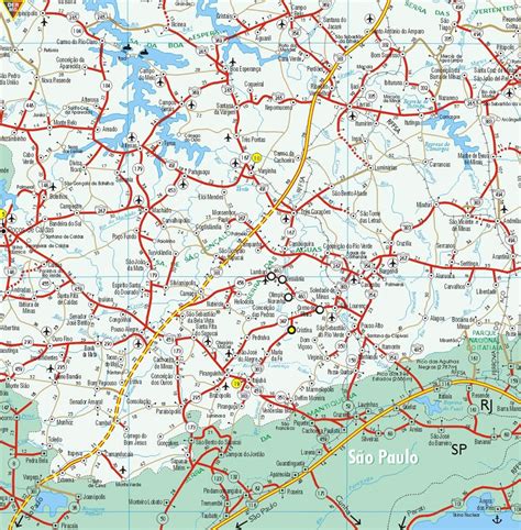 Mapa Do Sul De Minas Gerais Cidades