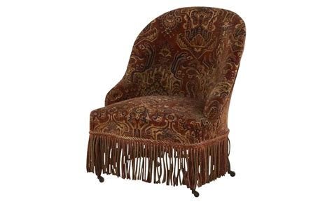 Each of the decorative fringe or tassels have a wooden bead. Antique Tapestry Chair | Jayson Home | Antiques, Tapestry ...