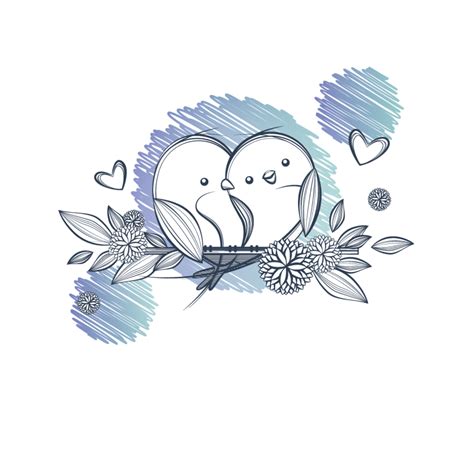 Love Birds Drawing Images At Explore Collection Of