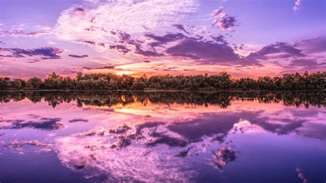 3840x2160 Sunrise Reflection On Lake 4k Wallpaper Hd Nature 4k