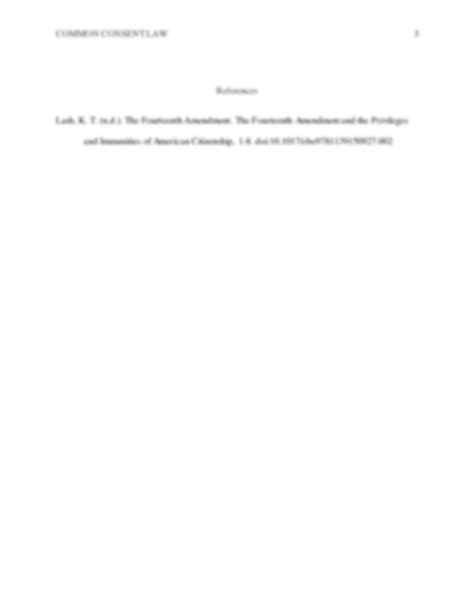 SOLUTION: Common Consent Law - Studypool