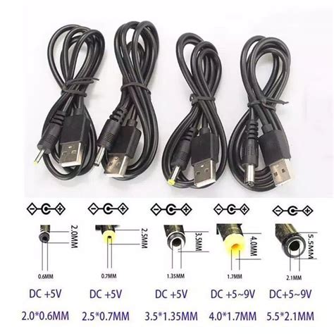 Adapter converter kabel charger power supply USB 5v to plug jack bulat