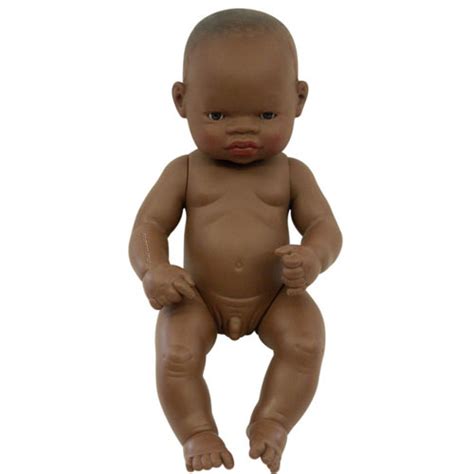 Miniland 32cm Baby Dolls African Boy
