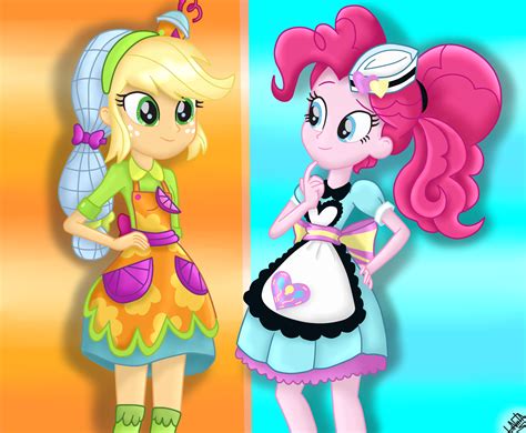 Mlp Equestria Girls Specials Applejack And Pinkie By Liniitadash23 On