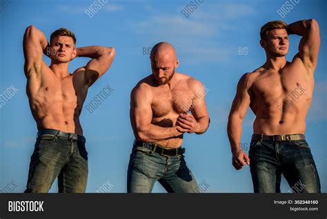 Group Muscular Men Image Photo Free Trial Bigstock
