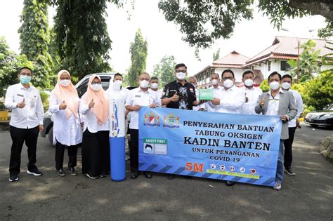 Wabup Tanto Terima Bantuan Tabung Oksigen Dan Regulator Dari Kadin Provinsi Banten TRANSRAKYAT