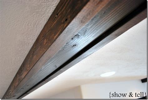 Exposed ceiling beams are an architectural feature that allows rooms to have higher ceilings or a decorative element that adds charm. {Easy DIY Faux Beams} | Sweet Pickins Furniture