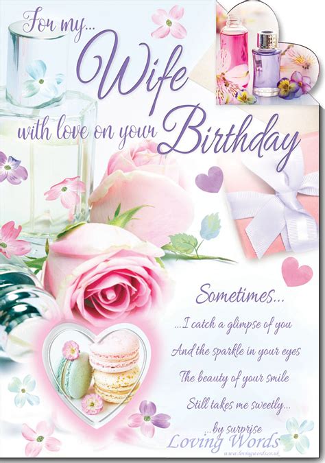Wife With Love Birthday Greeting Cards By Loving Words