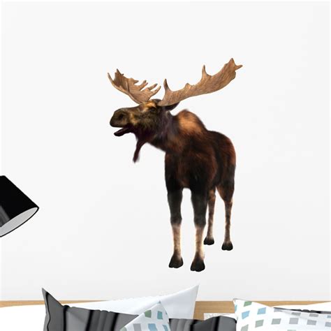 Moose Wall Decal By Wallmonkeys Peel And Stick Graphic 24 In H X 15 In