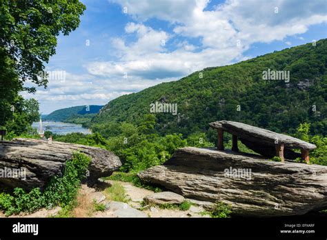 View Over The Potomac River At Jefferson Rock On The Appalachian Trail