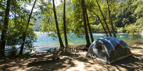 The lake is 624 feet deep and truly magnificent. Lake Crescent, Fairholme Campground | Outdoor Project