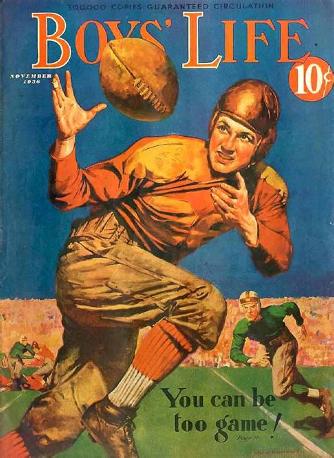 Football Boys Life Magazine November 1936 Football Banquet Football