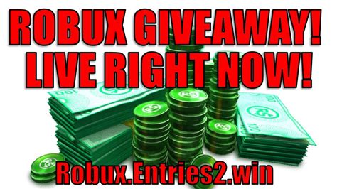 Robux Giveaway Live Stream Right Now Youtube