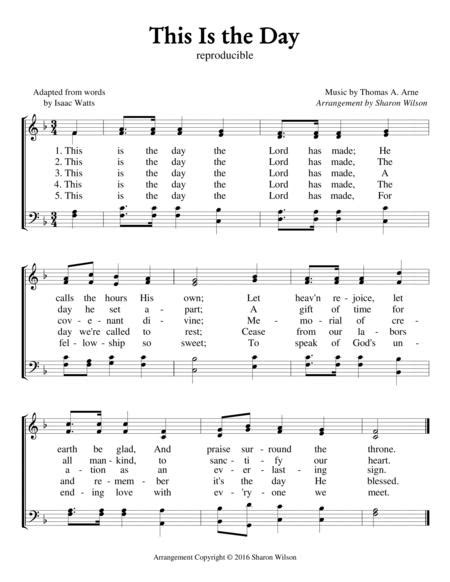 This Is The Day Sheet Music Pdf Download