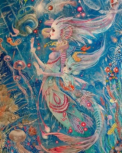 Pin By Raining Tree Arts On Skyundine Mermaid Art Mermaid Artwork